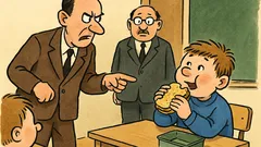 Vtip: Na hodine drzo jedol desiatu...