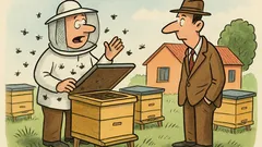 Vtip: Predám len solventným rodinu včiel…