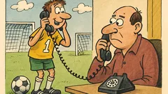 Vtip: Trenčiansky futbalista volá domov otcovi…