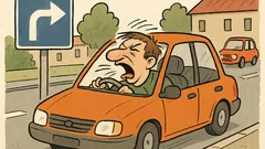 Vtip: Keď chceš kýchnuť pri odbočení