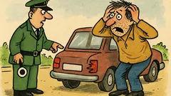 Vtip: Policajná hliadka zastaví auto v noci