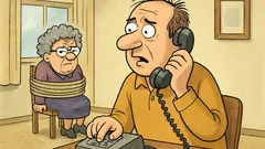 Vtip: Zvoní telefón… uniesli svokru!