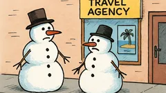 Vtip: Pred cestovkou stoja dvaja snehuliaci…