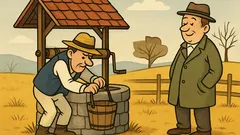 Vtip: Príde priateľ v núdzi k studni...