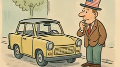 Vtip: Američan obzerá trabant a hovorí…