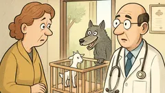 Vtip: Pán doktor, môj manžel je vlk!