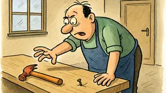 Vtip: Ak odložíš náradie, zrazu chýba