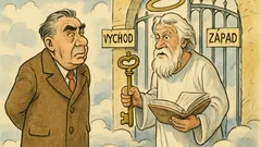 Vtip: Brežnev príde k nebeskej bráne