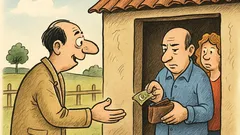 Vtip: príde dobrodinec do banky...