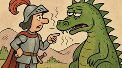 Vtip: Princ Bajaja vraví drakovi: „Pil?“