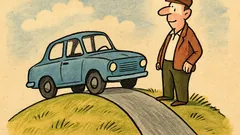 Vtip: Škodovka na vrchu kopca?