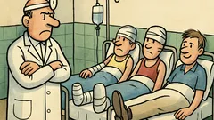 Vtip: V nemocnici ležia traja motorkári…