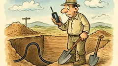 Vtip: Slovenskí archeológovia kopali 500 metrov