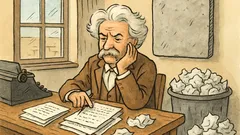 Vtip: Mark Twain triedi rukopisy v redakcii…