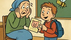 Vtip: V škole prváci dostávajú včeličku