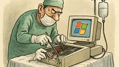 Vtip: Príde Windows na operačný stôl...