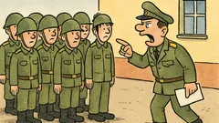 Vtip: Do kasární príde telegram o mame