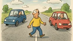 Vtip: Vstúpiš na prázdnu cestu…