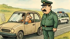 Vtip: Chlap šliape 135 po diaľnici…