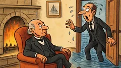 Vtip: Lord Norton sedí pri krbe