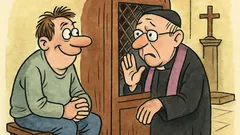 Vtip: Jano príde do spovednice...