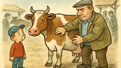 Vtip: Otec so synom na trhu