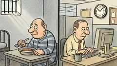 Vtip: Vo väzení je lepší než v práci?