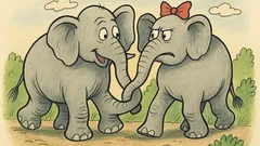 Vtip: Slon sa slonice pýta na nos