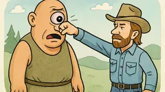 Vtip: Chuck Norris dal kyklopovi medzi oči