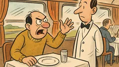 Vtip: V jedálenskom vozni sa rozčuľuje cestujúci