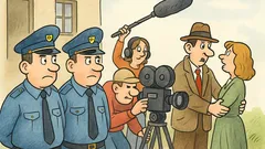 Vtip: Dvaja policajti na filmovačke…