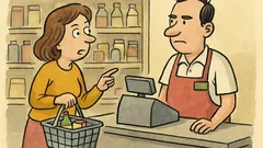 Vtip: Žena v supermarkete pri pokladni