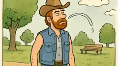 Vtip: Chuck Norris si vie napľuť do úst