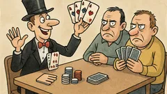 Vtip: Pokerová zásada: Neukazuj triky spoluhráčom