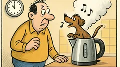 Vtip: Pes sa naučil pískať…