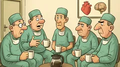 Vtip: V lekárskej izbe pri káve…