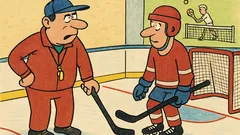 Vtip: Hokejový tréner hovorí útočníkovi…