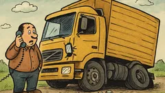Vtip: Šéfovi zvoní telefón z kamióna