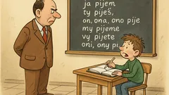 Vtip: Učiteľ prikáže Jankovi vyčasovať „piť“