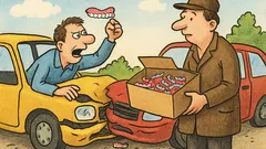 Vtip: Zrazia sa dve autá…