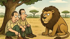 Vtip: Dvaja právnici v africkom buši