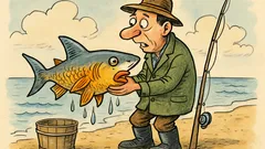 Vtip: Ruskí vedci skrížili žraloka so zlatou rybkou…