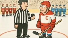 Vtip: Rozhodca s pukom v ruke…