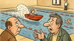 Vtip: Na plaveckých pretekoch dvaja diváci…