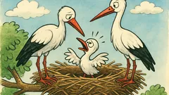 Vtip: Kde je maminka, bocianik?