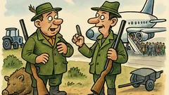 Vtip: Chváli sa poľovník druhému…