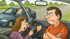 Vtip: Na diaľnici: „Ten bavorák spí!“