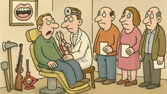 Vtip: V zamknutej miestnosti vyžrebujú zubára