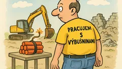 Vtip: Pyrotechnik si priniesol nové tričko