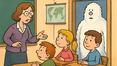 Vtip: Učiteľka zadá vetu so slovom Yeti